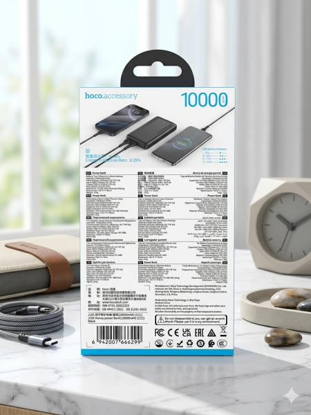 hoco j165 ultra slim 10000mah four port power bank hoco j165 ultra slim 10000mah four port power bank